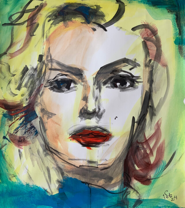 Painting titled "Marilyn" by Igor Studenikin (iSt), Original Artwork, Acrylic