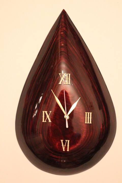 Design intitulée "Часы " капля дерева"" par Igor Surkov, Œuvre d'art originale, Meuble