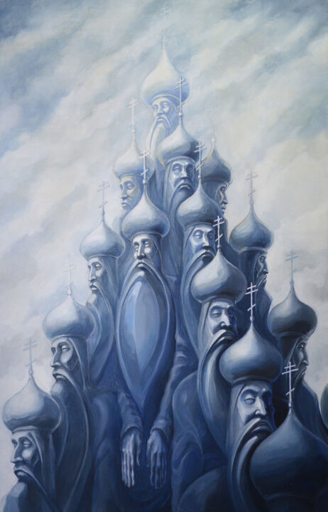 Peinture intitulée "Russia is united. K…" par Igor Volozhanin, Œuvre d'art originale, Acrylique