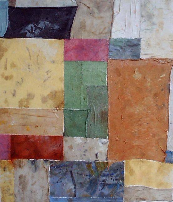 Collages intitolato "BC 60x70" da Igor Gustini, Opera d'arte originale,