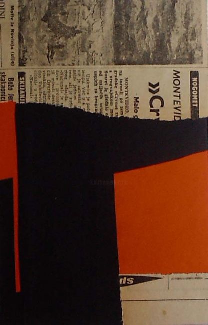 Κολάζ με τίτλο "Montevideo" από Igor Gustini, Αυθεντικά έργα τέχνης
