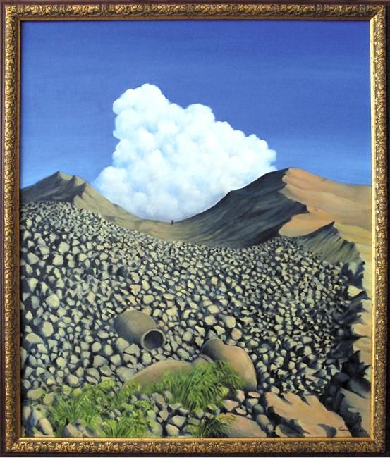 Malarstwo zatytułowany „Road in skies, рart…” autorstwa Igor Kalinin, Oryginalna praca, Olej
