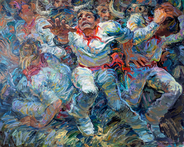 Pittura intitolato "Энсьерро" da Igor Semenikhin, Opera d'arte originale