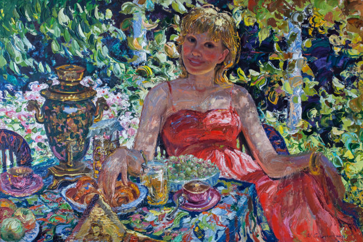 Painting titled "Сладкоешка" by Igor Semenikhin, Original Artwork