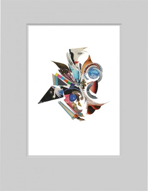 Цифровое искусство под названием "Гламур 1" - Сирена, Подлинное произведение искусства, Коллажи