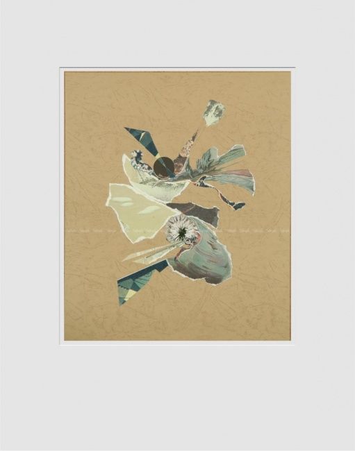 Arte digitale intitolato "Композиция беж" da Sirena, Opera d'arte originale, Collages