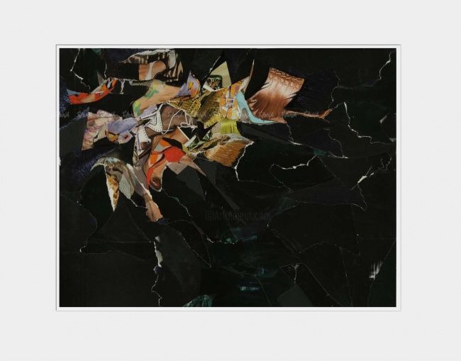 Картина под названием "The fragments of a…" - Сирена, Подлинное произведение искусства