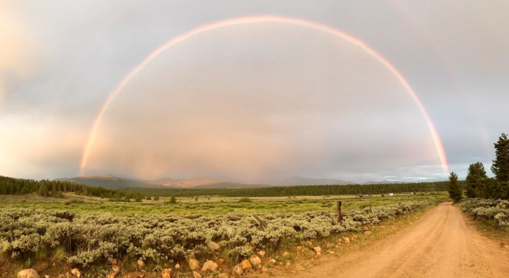 Fotografia zatytułowany „Rainbow Panorama” autorstwa Igzotic, Oryginalna praca, Fotografia cyfrowa