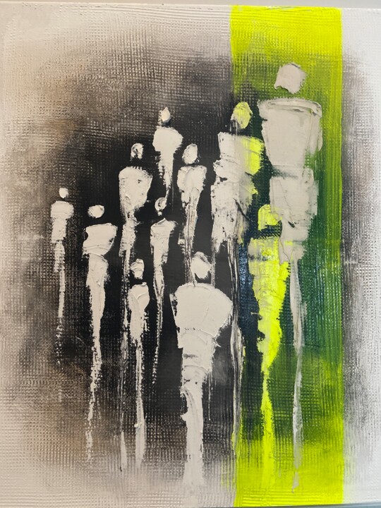 Pintura titulada "People" por Ih Studio Isabelle Hamard, Obra de arte original, Acrílico Montado en Bastidor de camilla de m…