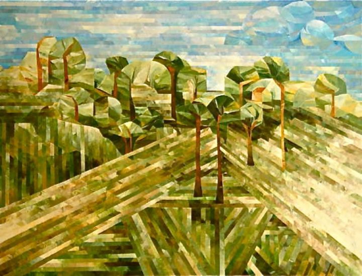 Painting titled "Nature" by Ihab Mikhail, Original Artwork