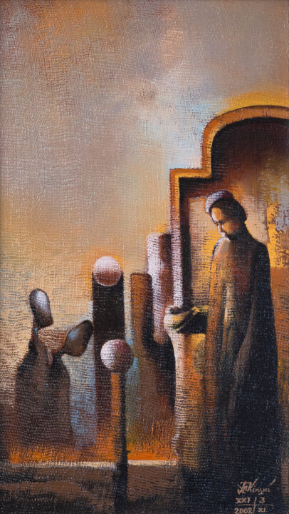 "Two minus the mirror" başlıklı Tablo Ihar Kavaleu tarafından, Orijinal sanat, Petrol