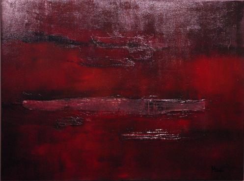 "Rouge I (Red I)" başlıklı Tablo Isabelle Hosier tarafından, Orijinal sanat