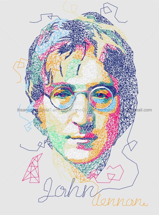 Digital Arts με τίτλο "John Lennon" από Ihsan Surgawi, Αυθεντικά έργα τέχνης, Άλλος