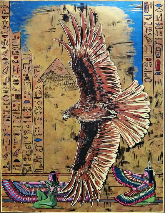 Pintura titulada "Крылья" por Vyacheslav Ig, Obra de arte original, Oleo Montado en Bastidor de camilla de madera