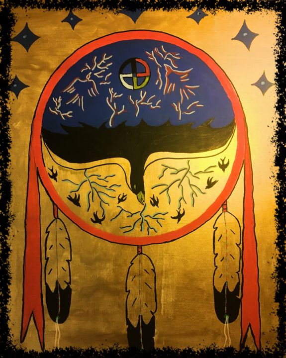 Thunder Beings, 絵画 Ikce Wicasaによって | ArtMajeur