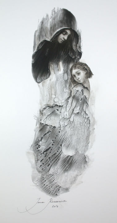 Drawing titled "Maria-Anna" by Inna Komarova, Original Artwork, Other