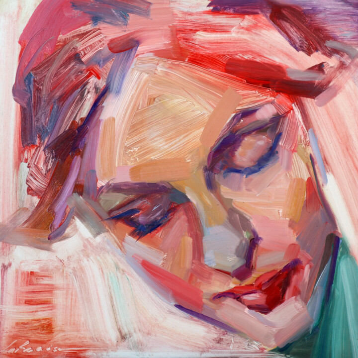 Картина под названием "Irene 3" - Ilaria La Preziosa, Подлинное произведение искусства, Масло