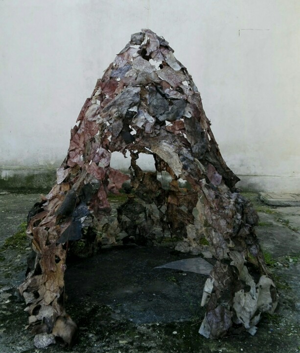 Sculpture intitulée "Habitat" par Ilaria Longo, Œuvre d'art originale, Métaux
