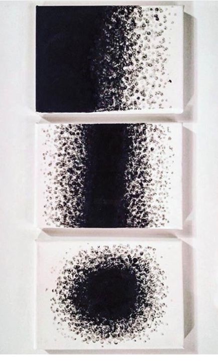 Pittura intitolato "Il Nero che si diss…" da Ilaria R, Opera d'arte originale, Acrilico