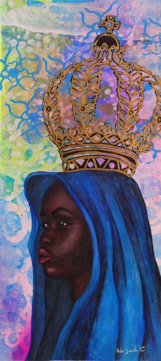 Pintura intitulada "Nossa Senhora de Ap…" por Ilda Santa Fé, Obras de arte originais, Aquarela