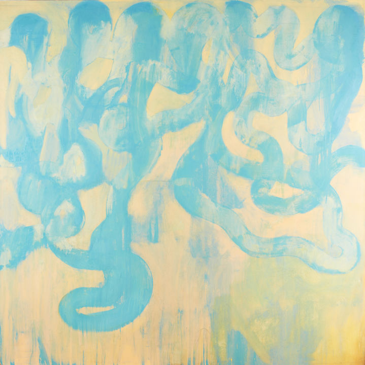 Pintura titulada "Two Journeys" por Alejandro Hyam, Obra de arte original, Oleo