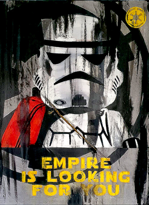 Schilderij getiteld "Star Wars - StormTr…" door Ilguada, Origineel Kunstwerk, Acryl