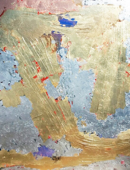 Pintura titulada "gold XXI" por Ilgvars Zalans, Obra de arte original, Oleo