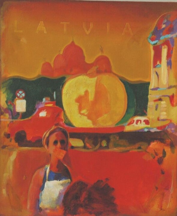 Painting titled "latvia" by Ilgvars Zalans, Original Artwork