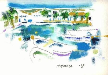 Pittura intitolato "Menorca" da Ilgvars Zalans, Opera d'arte originale, Olio