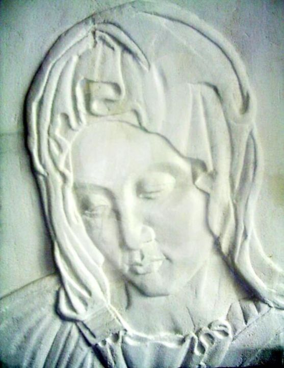 Sculpture intitulée "Madonna" par Andreevi, Œuvre d'art originale, Pierre
