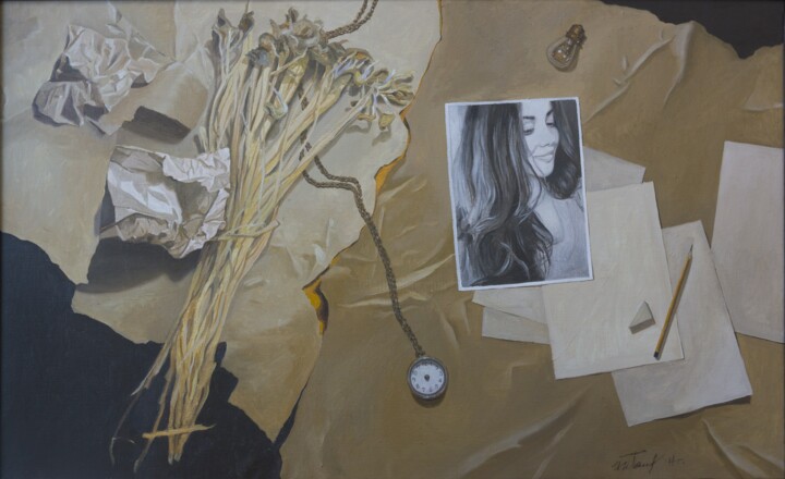 Картина под названием "From scratch" - Ilia Potapov, Подлинное произведение искусства, Масло