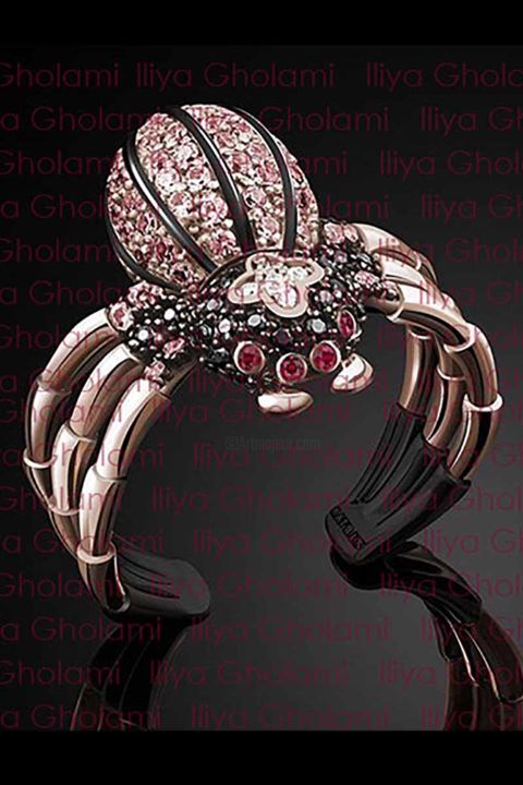 Скульптура под названием "spider.jpg" - Iliya Gholami (Jewellery Designer), Подлинное произведение искусства