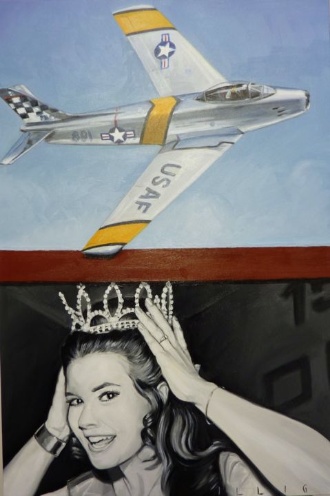 Painting titled "Trajectory" by Peter Illig, Original Art, Oil