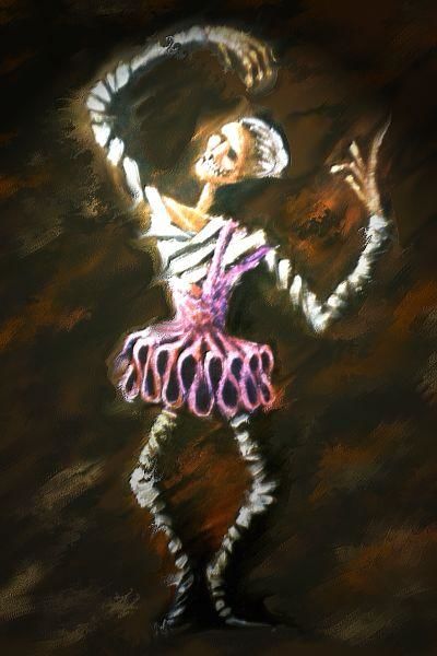 Painting titled "Dancing Mummy" by H.I.Räsänen, Original Artwork