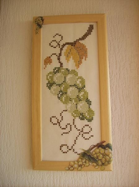Art textile intitulée "Tableau - Vigne I" par Ilonart, Œuvre d'art originale
