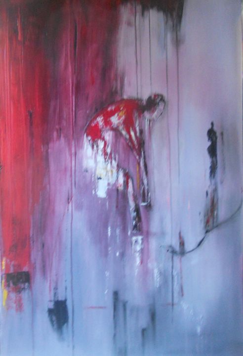 Schilderij getiteld "" un autre monde "" door Jeanne Le Guen, Origineel Kunstwerk, Acryl