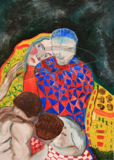 Painting titled "Life ( I )" by Iluvar, Original Art, Oil