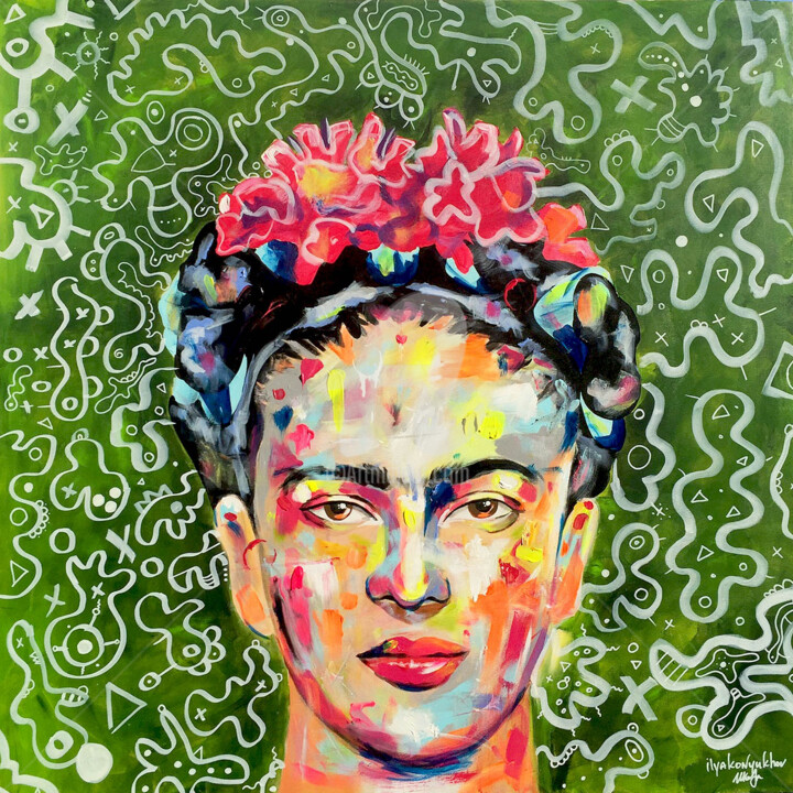 "Frida Kahlo" başlıklı Tablo Ilya Konyukhov tarafından, Orijinal sanat, Akrilik