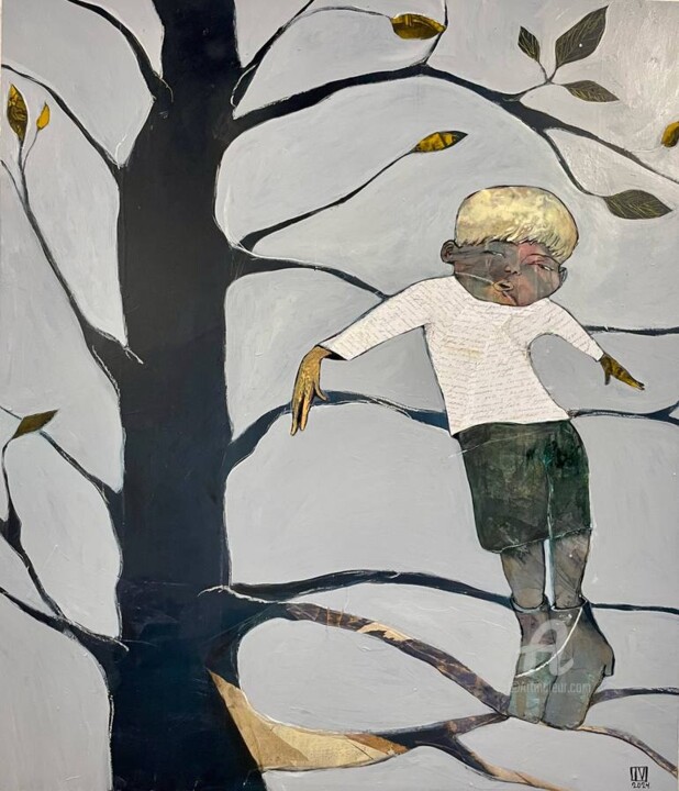Картина под названием "Innocence" - Ilya Volykhine, Подлинное произведение искусства, Масло