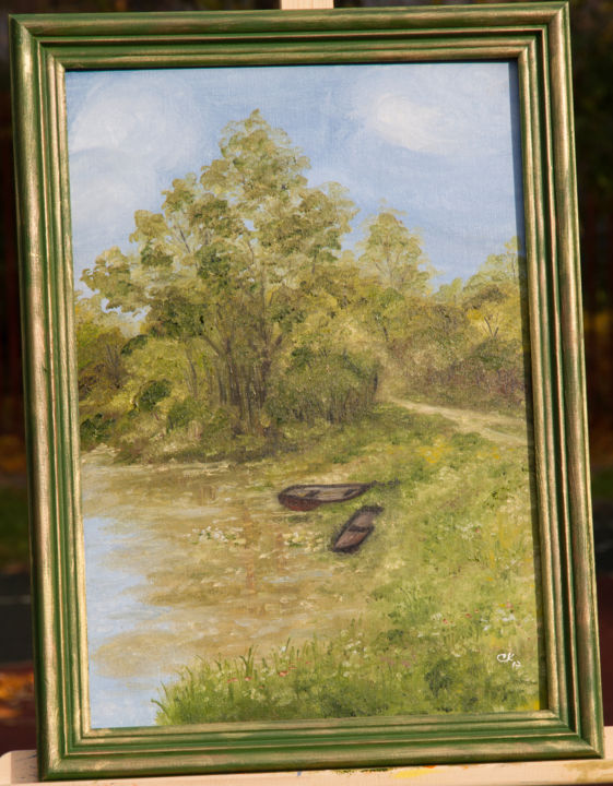 Картина под названием "«Лето»" - Светлана Каменская, Подлинное произведение искусства, Масло