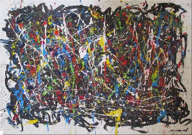 Painting titled "6175607880" by Imabstrato, Original Artwork, Oil