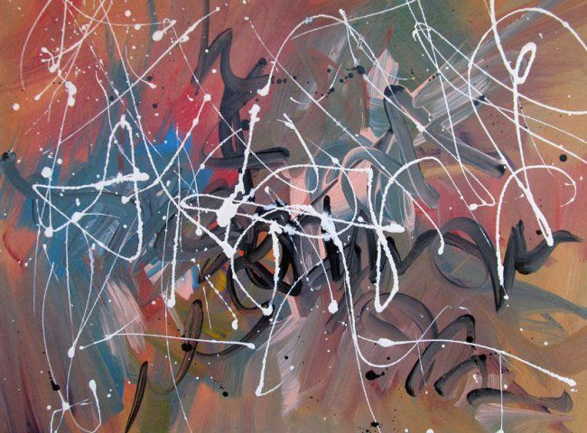 Painting titled "X-Treme" by Imabstrato, Original Artwork, Oil
