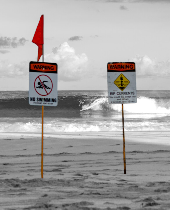 Photography titled "Rip Current" by Debra Casey, Original Artwork, Digital Photography