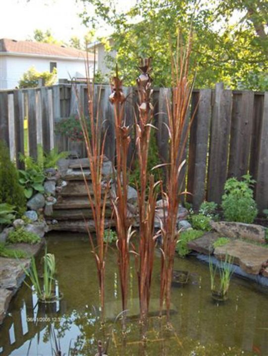 Sculpture intitulée "copperfountain of i…" par Paul Crighton, Œuvre d'art originale