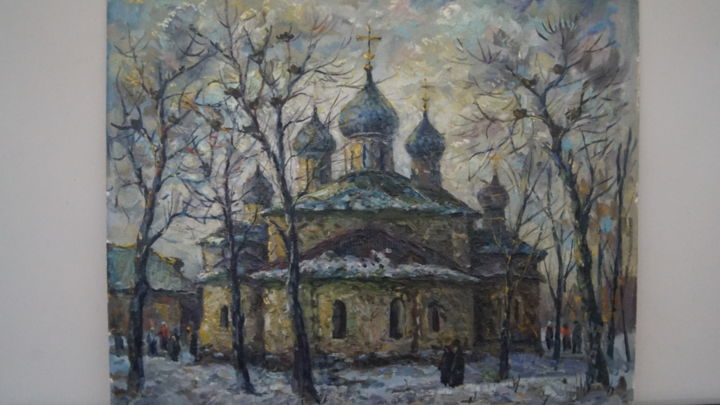 Painting titled "Д.А. Воронцов - У х…" by Zhan Graf, Original Artwork, Oil