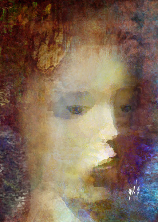 Digital Arts titled "Élisabeth" by Yve'S, Original Artwork, 2D Digital Work