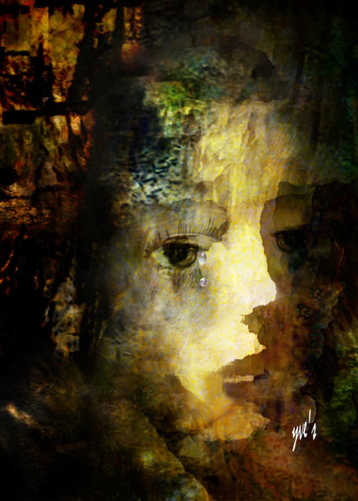 Digital Arts titled "Adélaïde" by Yve'S, Original Artwork, 2D Digital Work