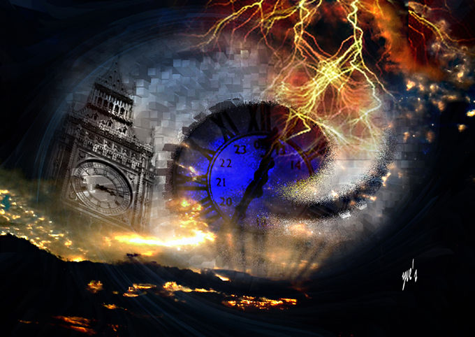 Digital Arts titled "Avec le temps" by Yve'S, Original Artwork, 2D Digital Work