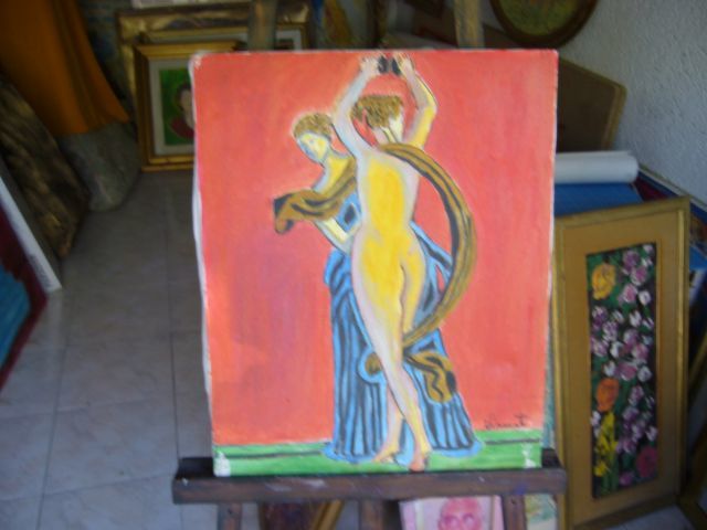 Pittura intitolato "danzatrice" da Vincent, Opera d'arte originale
