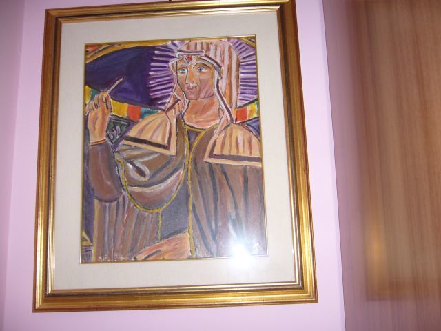 Painting titled "s.rita da cascia" by Vincent, Original Artwork